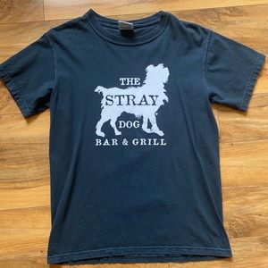 Dark blue stray dog T-shirt